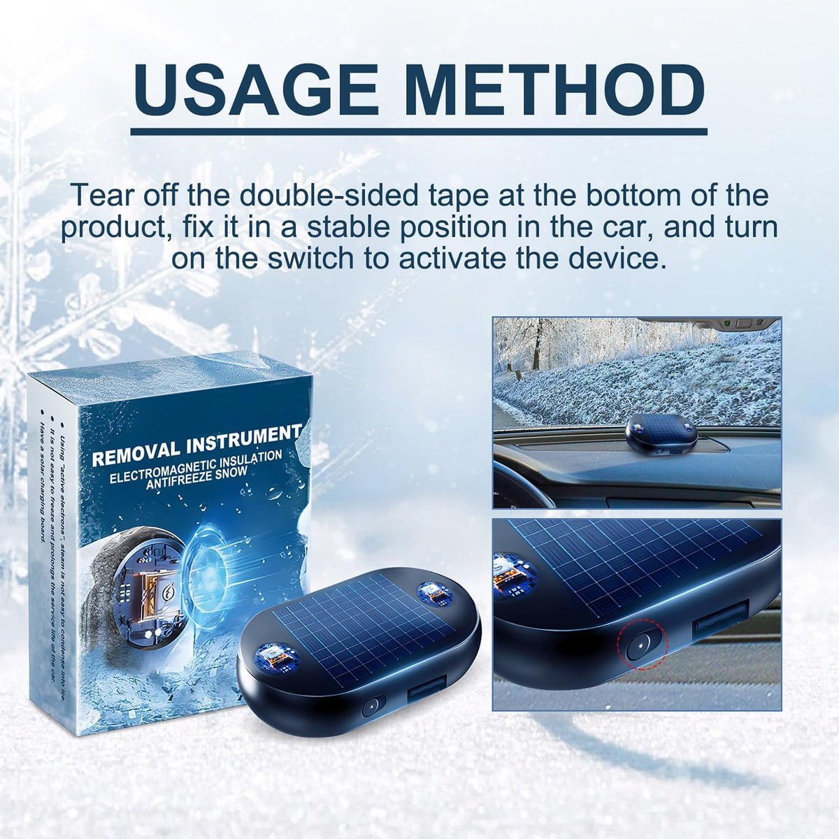 Defrosting device🔥Electromagnetic Anti-Freezing Device ~🔥 Enjoy a clear windshield every winter morning.🔥