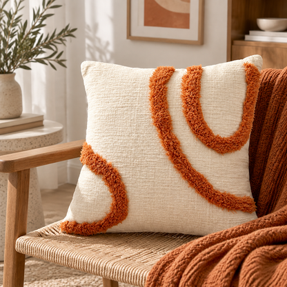 Tufted Stripe Cushion Cover