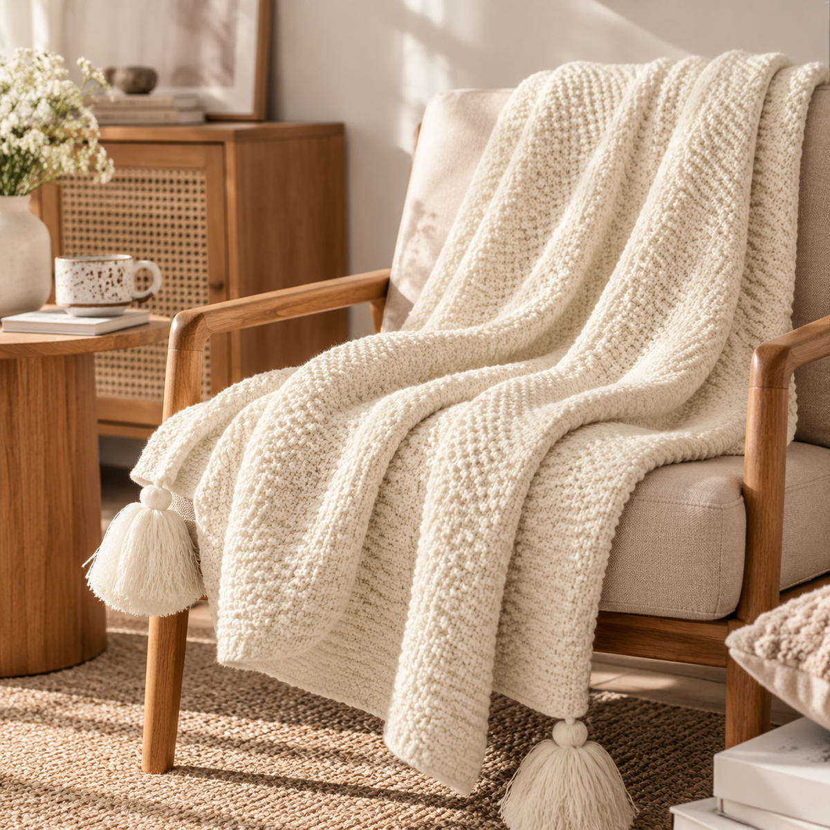 Soft Knit Throw Blanket
