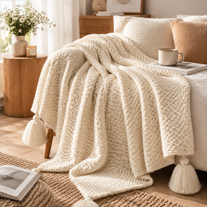 Soft Knit Throw Blanket